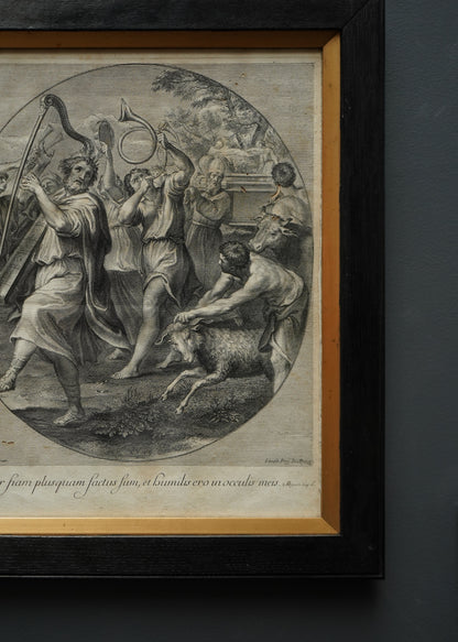 *Reserved for Susan* Johann Jakob Frey Engraving “The Triumph of David” after Domenichino