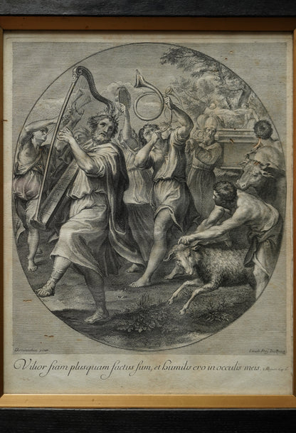 *Reserved for Susan* Johann Jakob Frey Engraving “The Triumph of David” after Domenichino