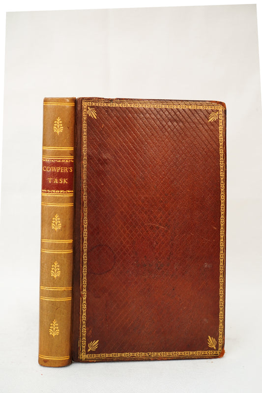 1817 The Task by William Cowper Poetry Book