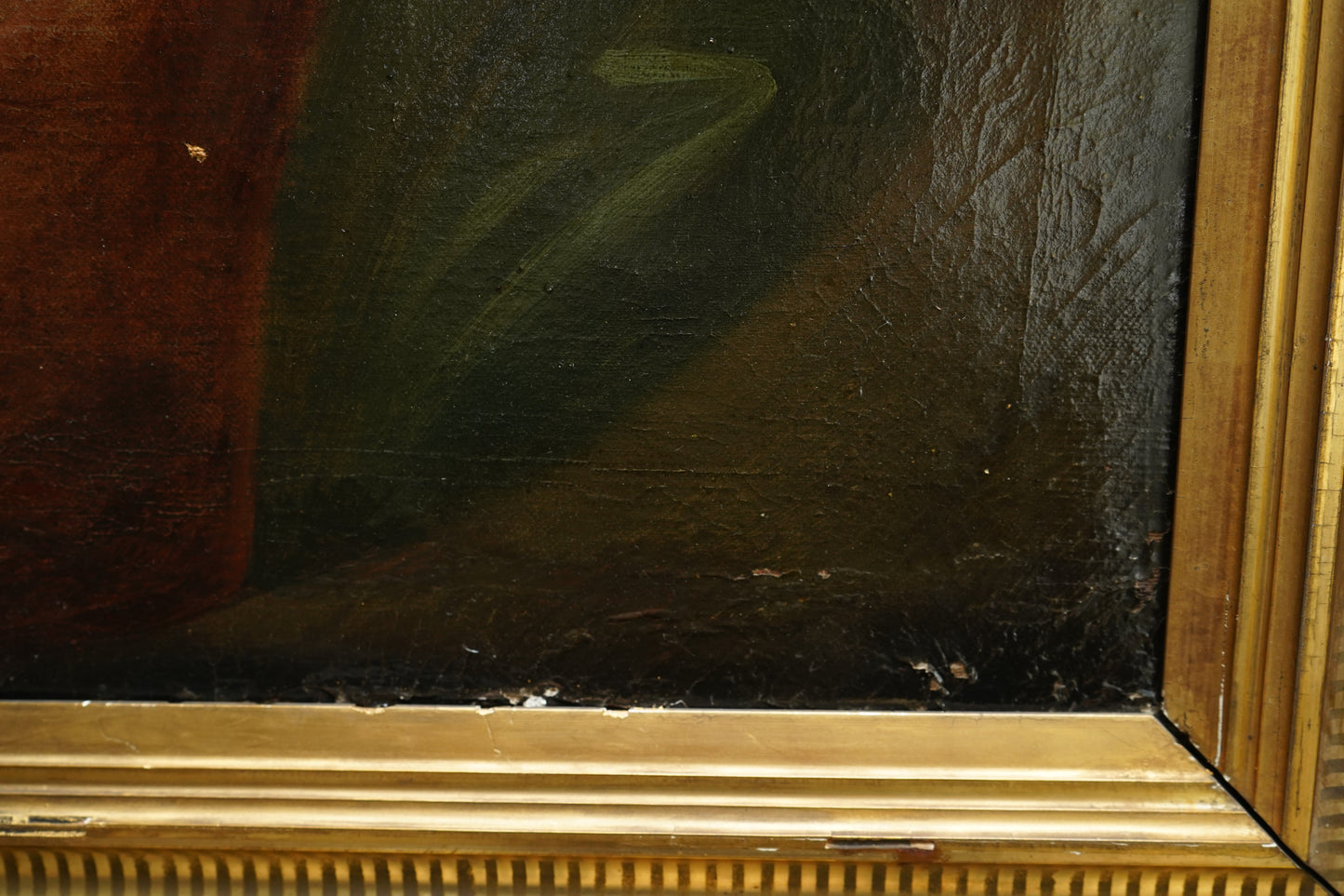 18th Century Georgian Portrait Oil on Canvas Painting, c. 1720–1740