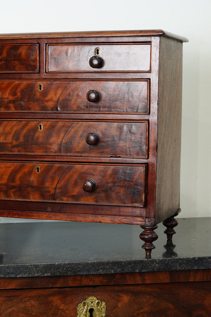 Victorian Miniature Mahogany Chest of Drawers
