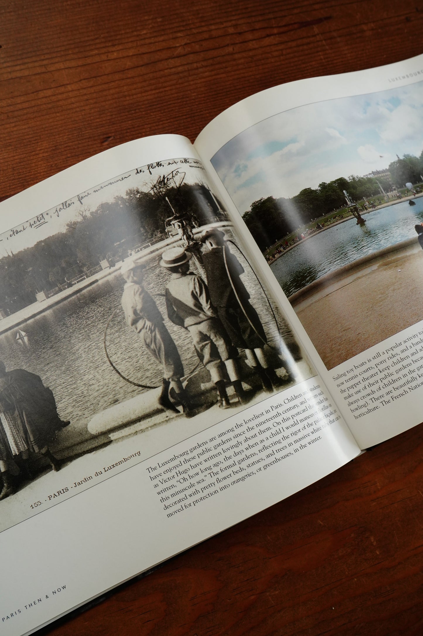 Paris Then and Now Coffee Table Photography History Book Peter & Oriel Caine Hardcover