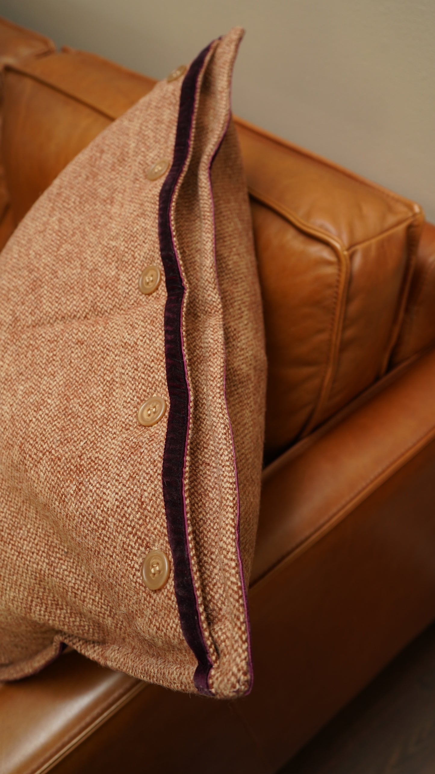 Ralph Lauren Brittany Tweed Wool Sham - Standard 20x26