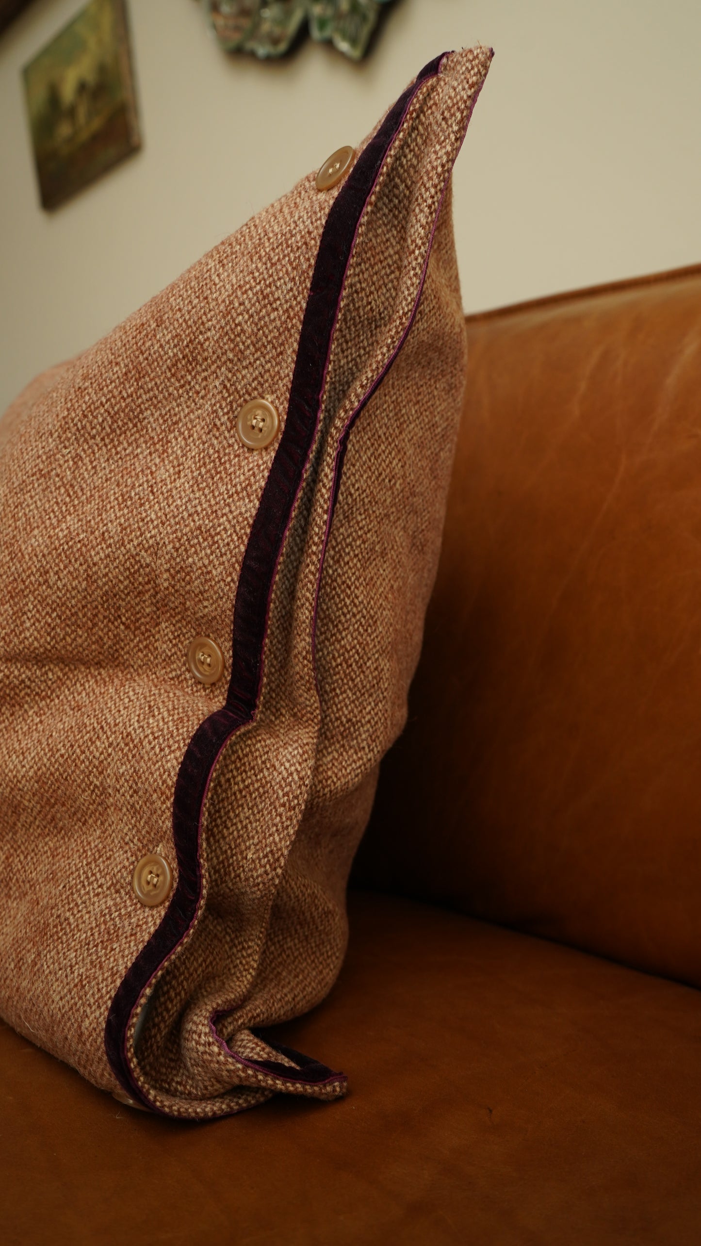 Ralph Lauren Brittany Tweed Wool Sham - Standard 20x26