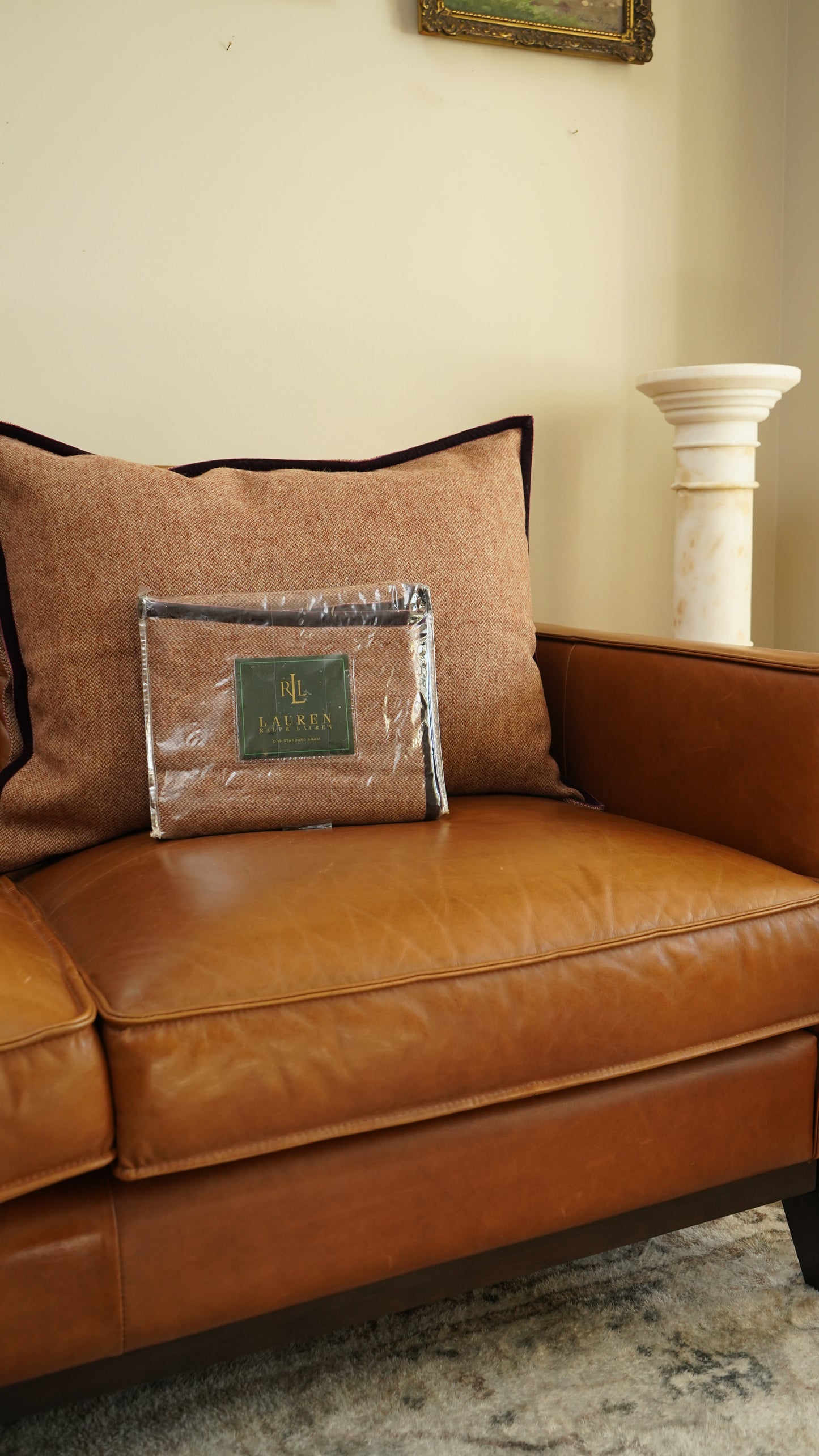 Ralph Lauren Brittany Tweed Wool Sham - Standard 20x26