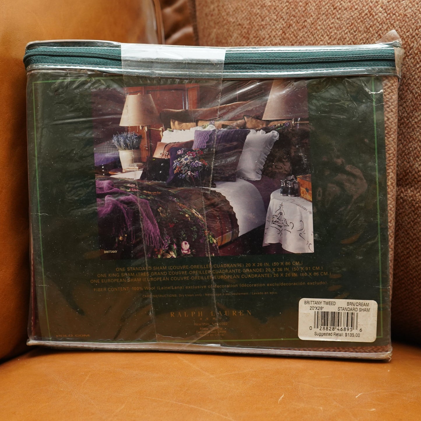 Ralph Lauren Brittany Tweed Wool Sham - Standard 20x26