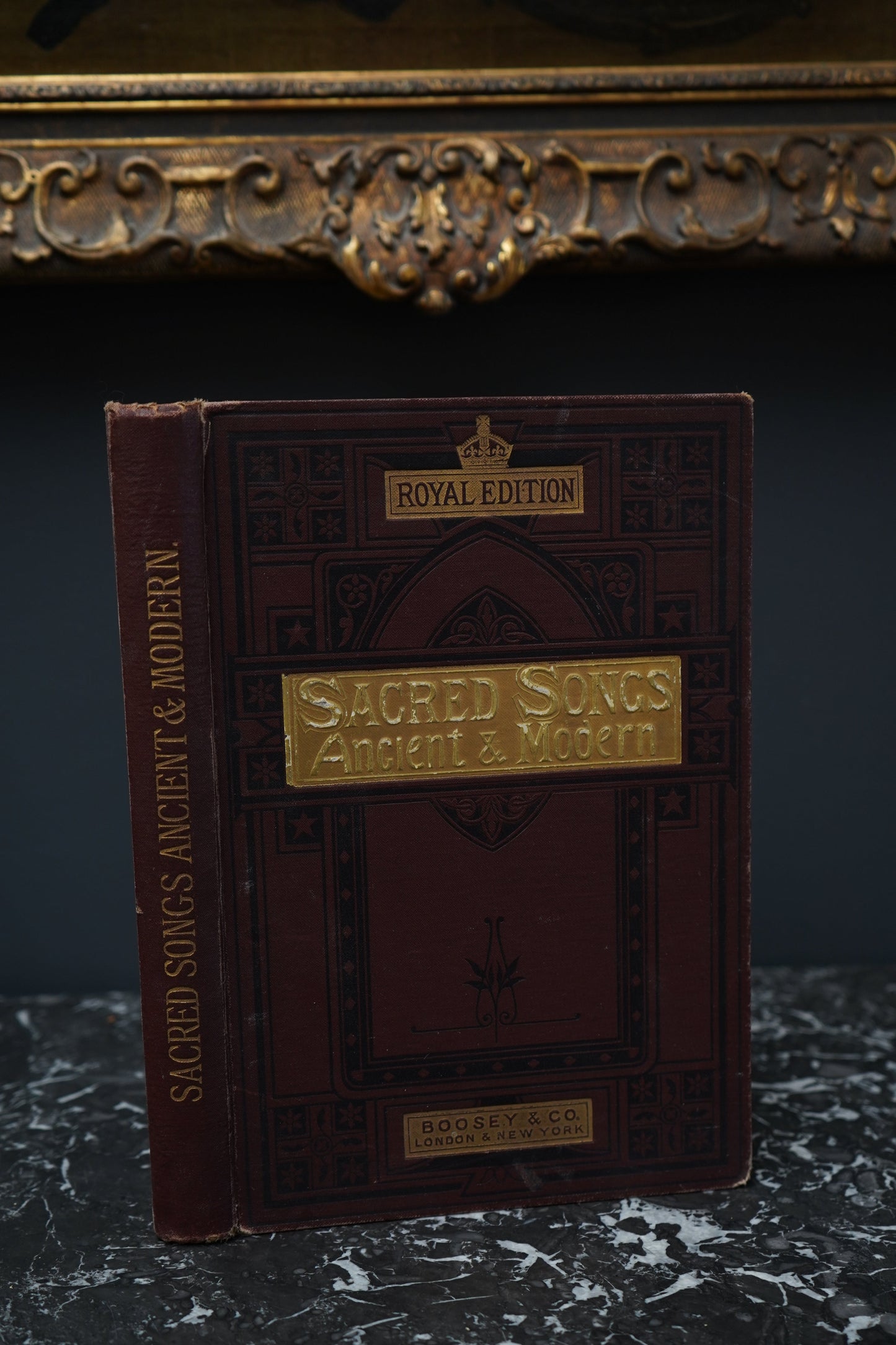 "Sacred Songs, Ancient and Modern" Purple Cloth Book