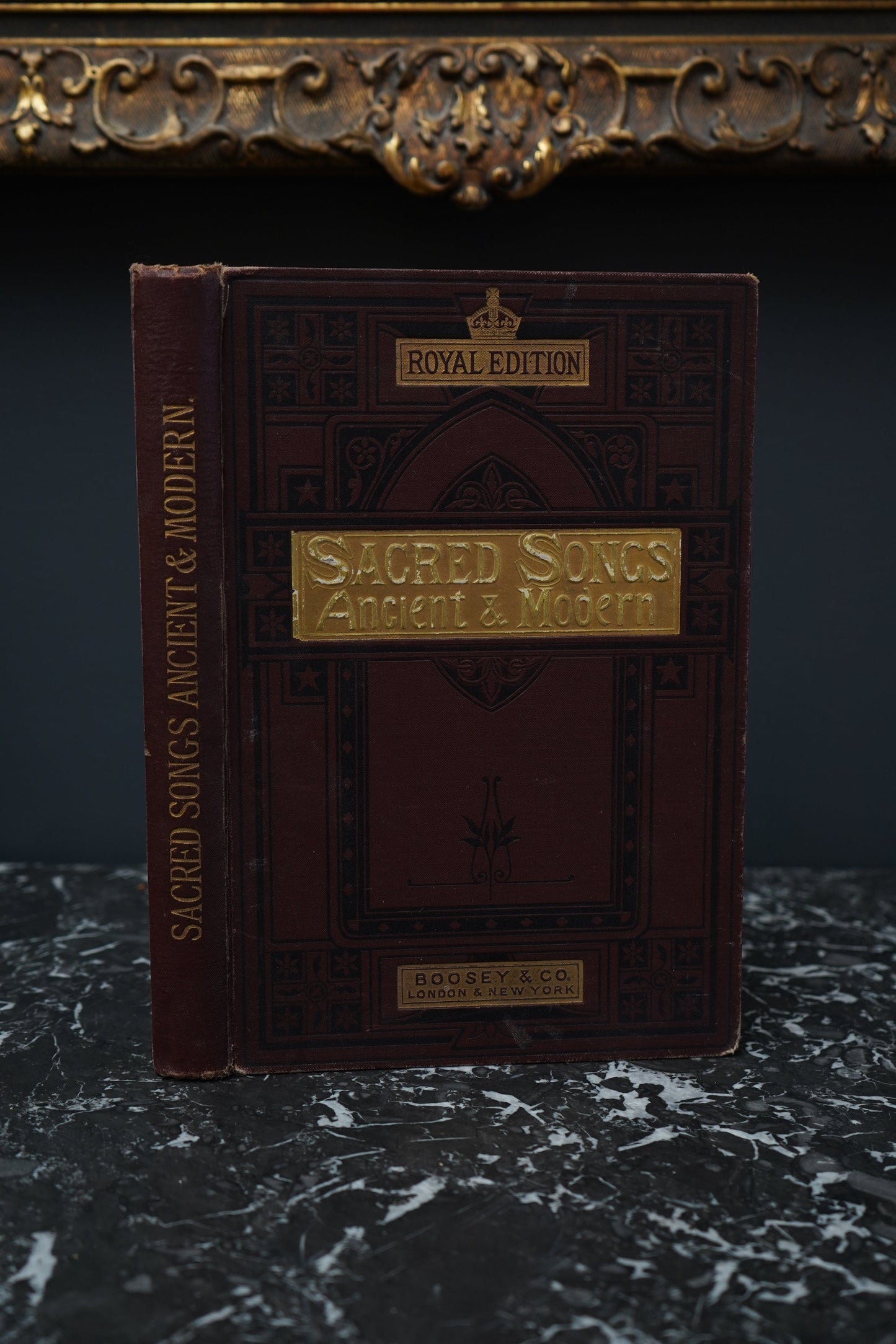 "Sacred Songs, Ancient and Modern" Purple Cloth Book