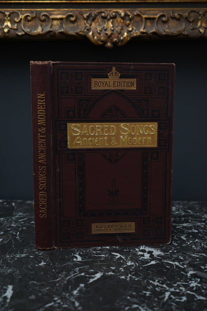 "Sacred Songs, Ancient and Modern" Purple Cloth Book
