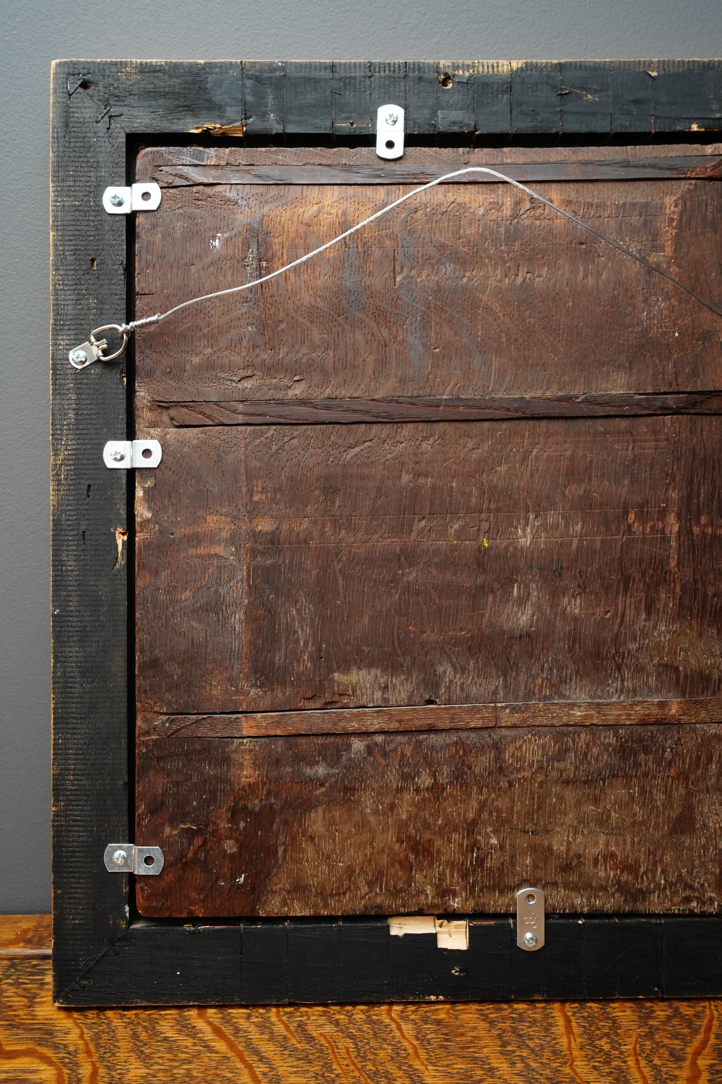 Antique Troubadour Style Chivalric Scene Oil Painting