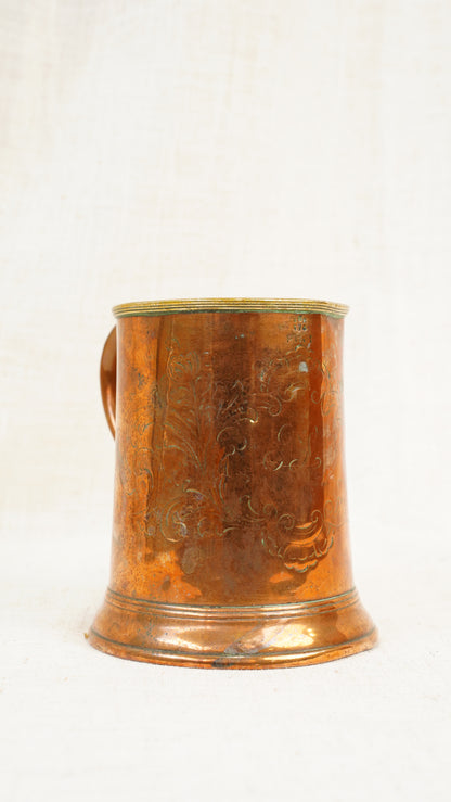 Victorian Copper Imperial Pint Pub Measure Cup