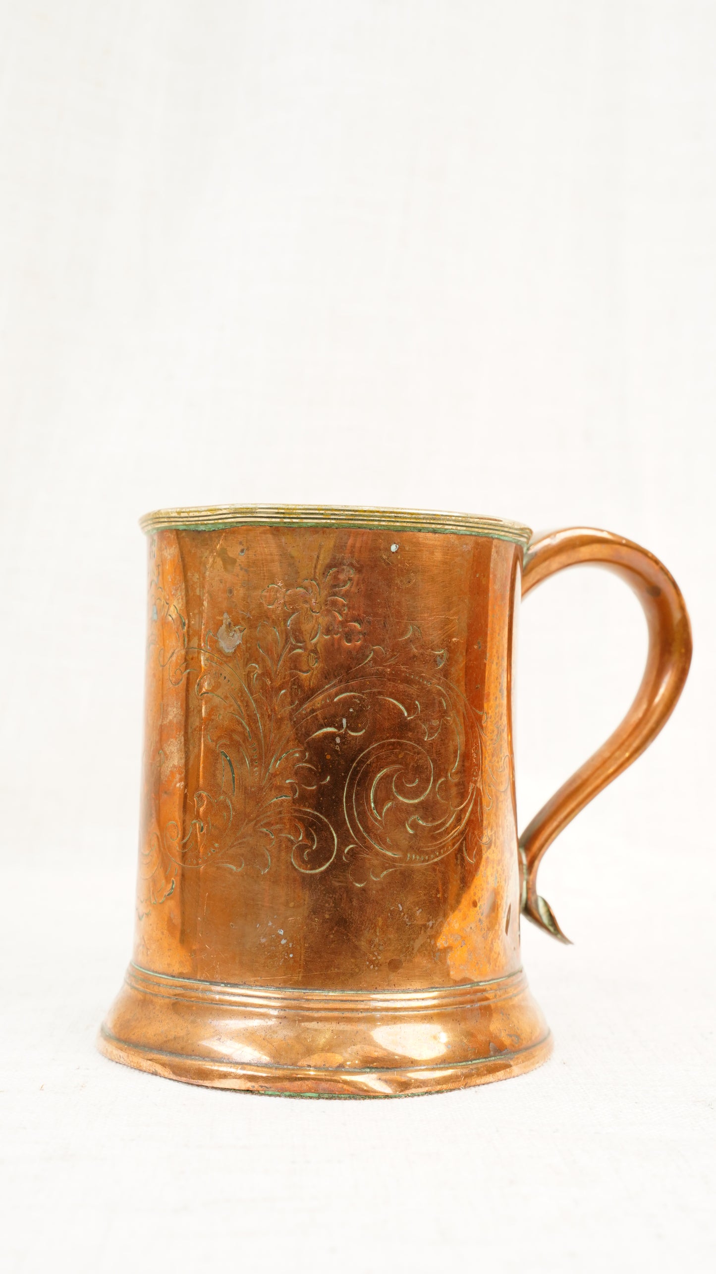 Victorian Copper Imperial Pint Pub Measure Cup
