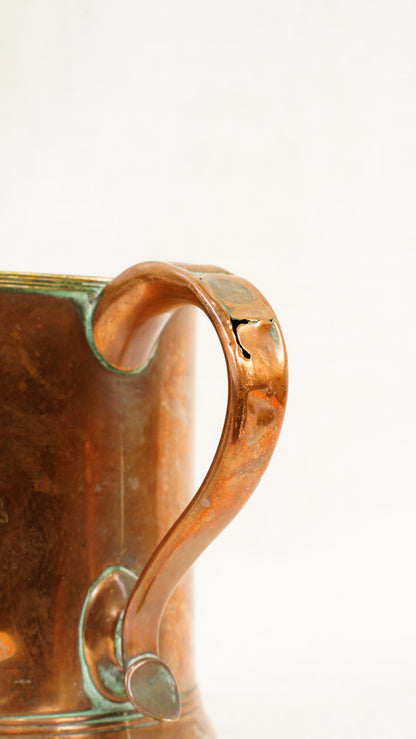 Victorian Copper Imperial Pint Pub Measure Cup