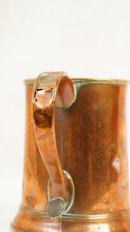 Victorian Copper Imperial Pint Pub Measure Cup