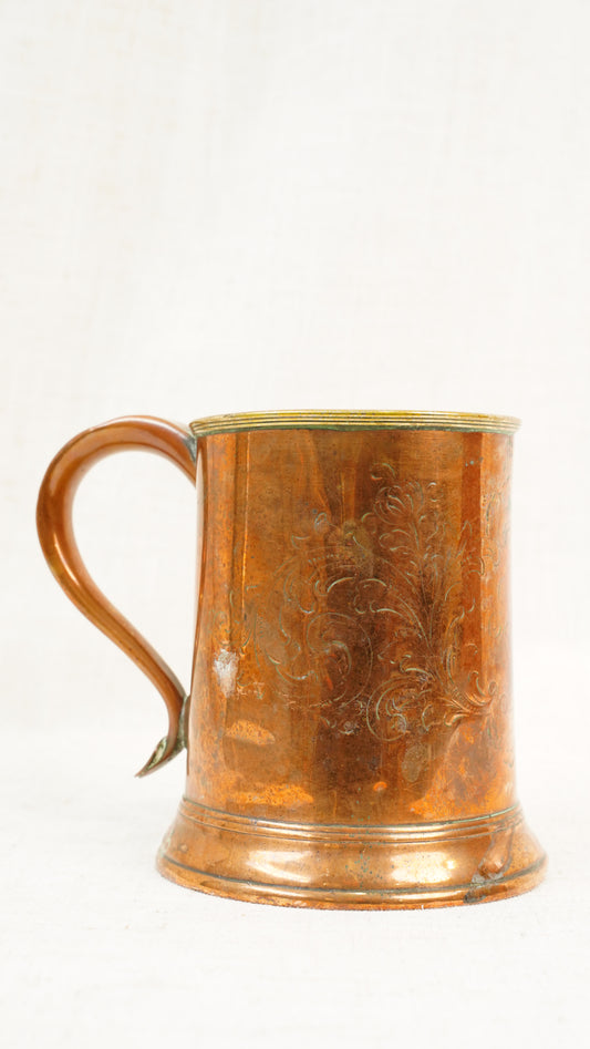 Victorian Copper Imperial Pint Pub Measure Cup
