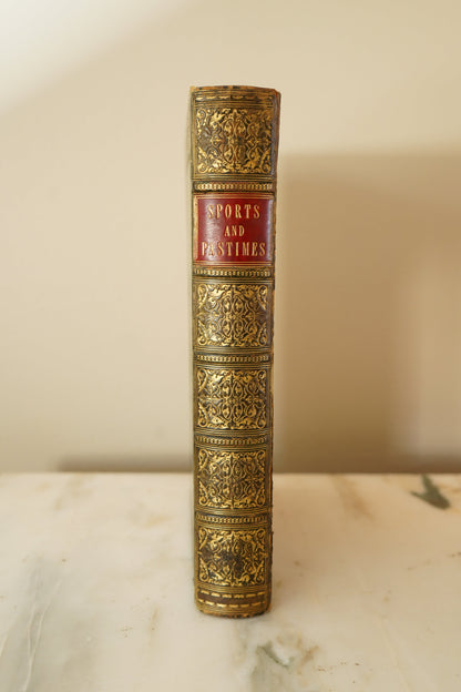 1845 Joseph Strutt Sports & Pastimes of England Green Calf *AS-IS*