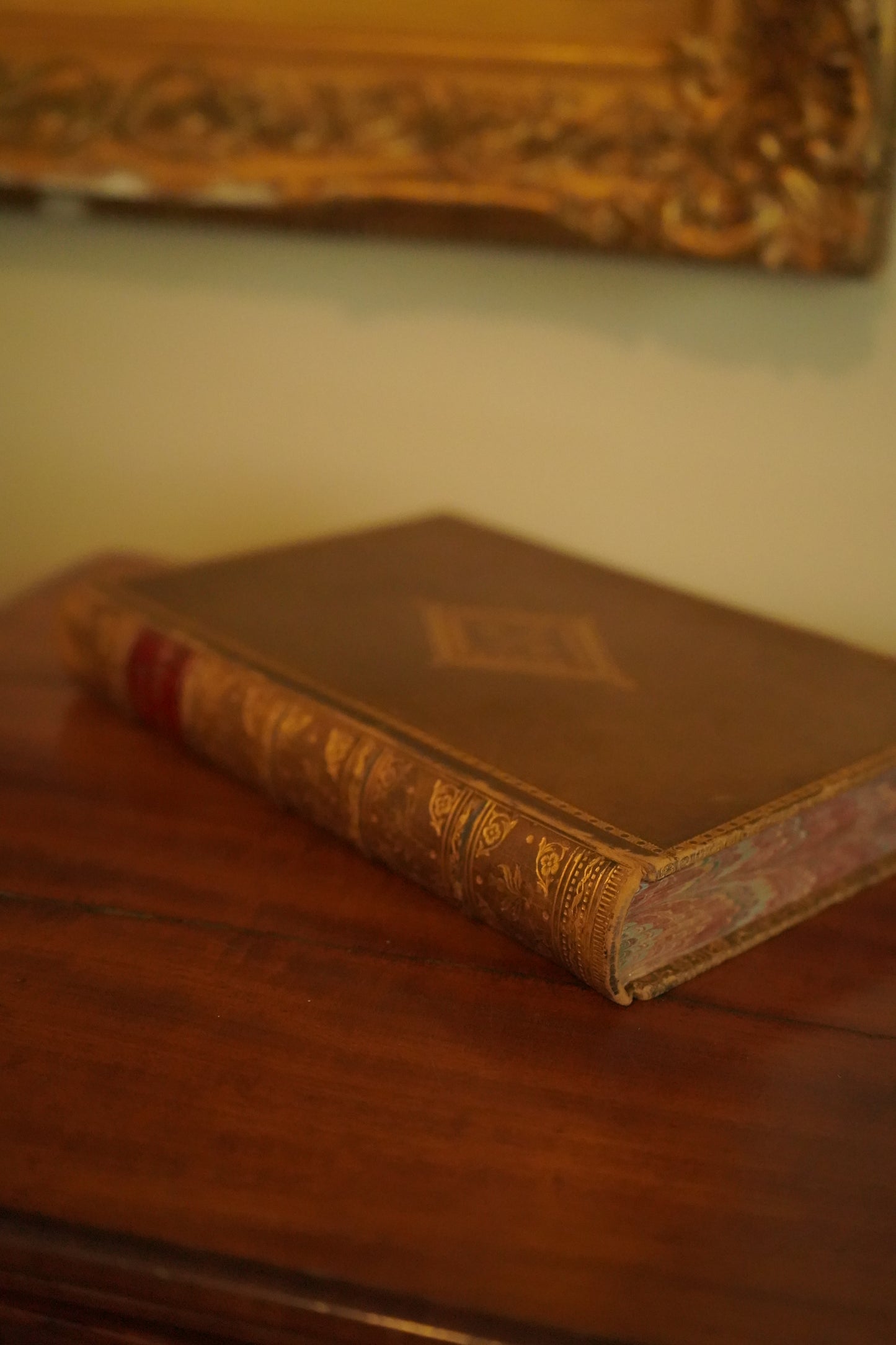 1884 Belt and Spur Historical Chivalry Book in Full Leather Prize Binding