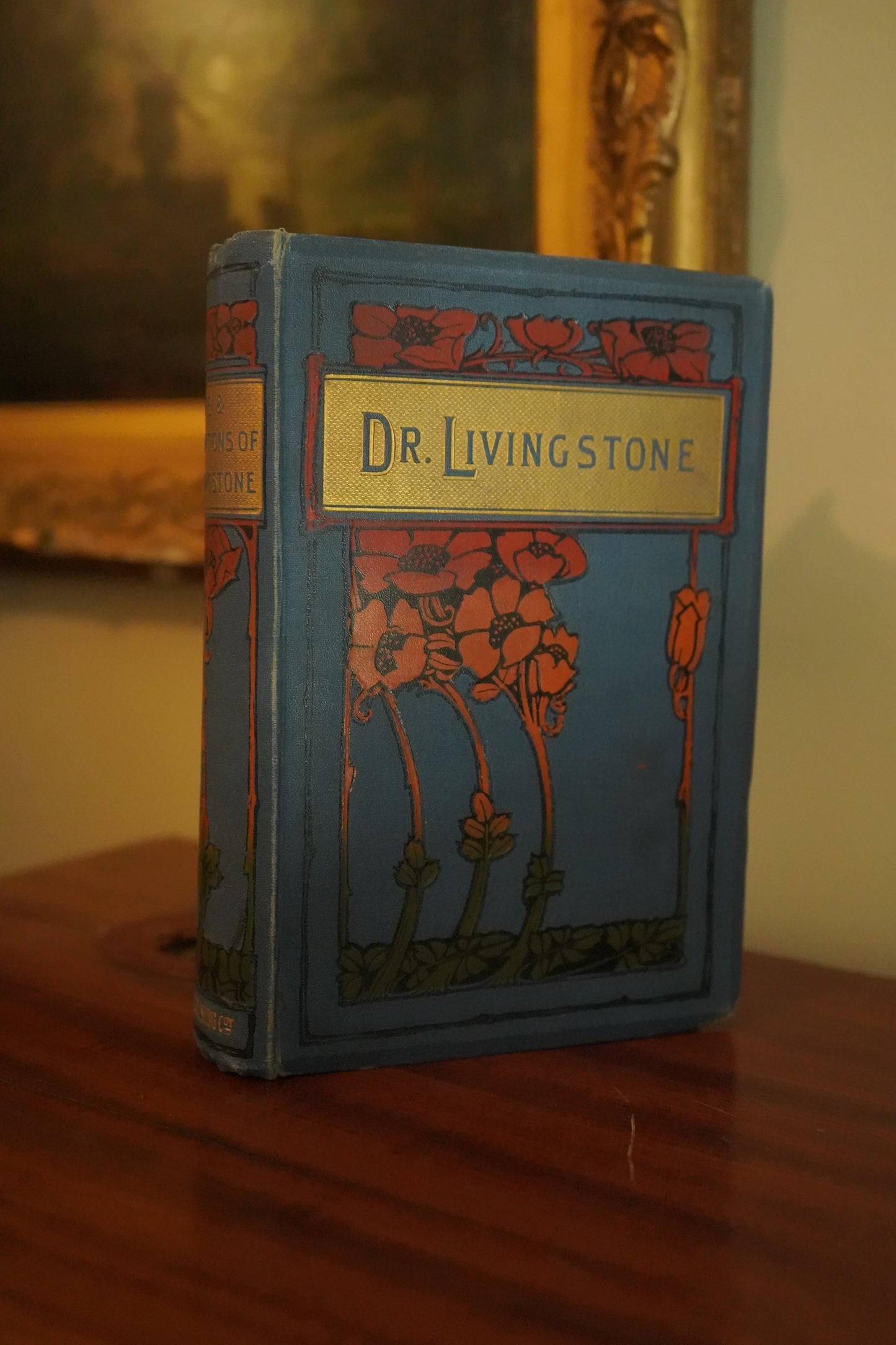 Antique "The Life of David Livingstone: The Great Missionary Explorer" Blue Cloth Book