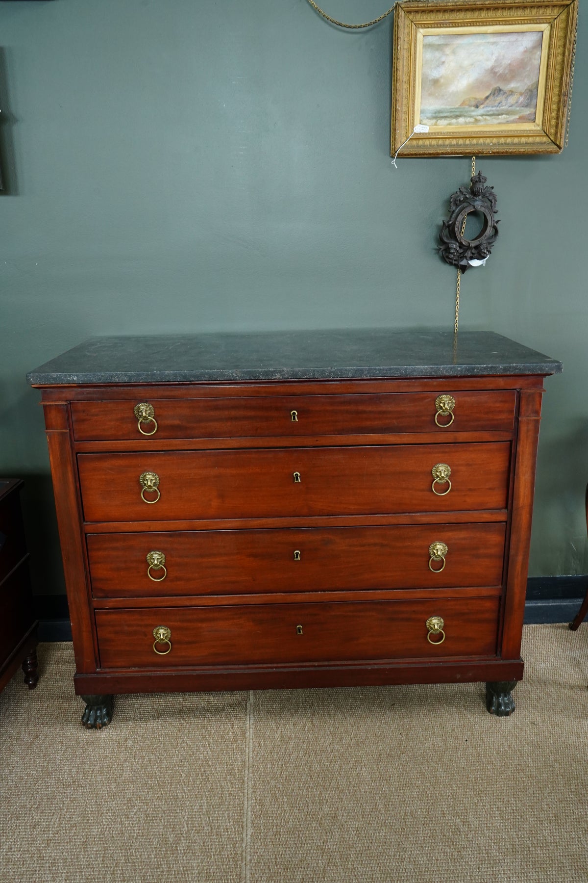 Antique French Restauration Mahogany Commode