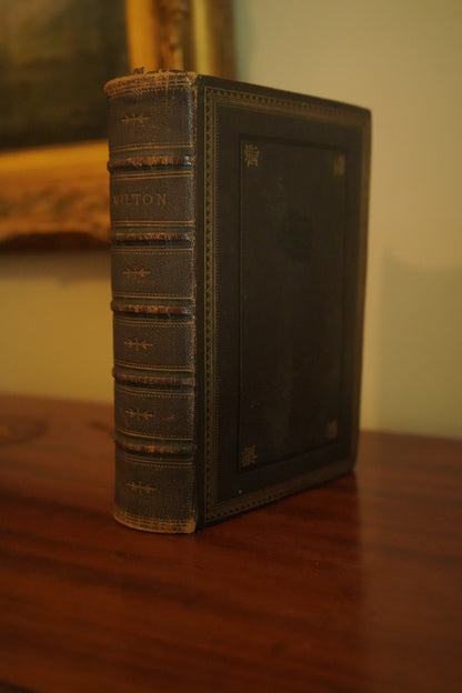John Milton Poetical Works Victorian Full Morocco Leather