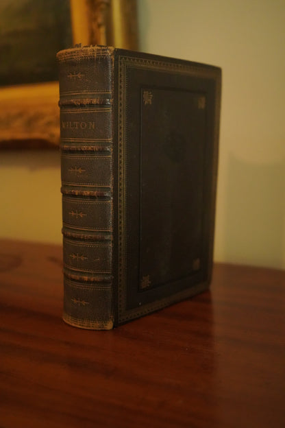 John Milton Poetical Works Victorian Full Morocco Leather
