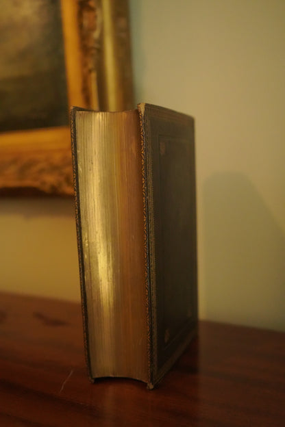 John Milton Poetical Works Victorian Full Morocco Leather