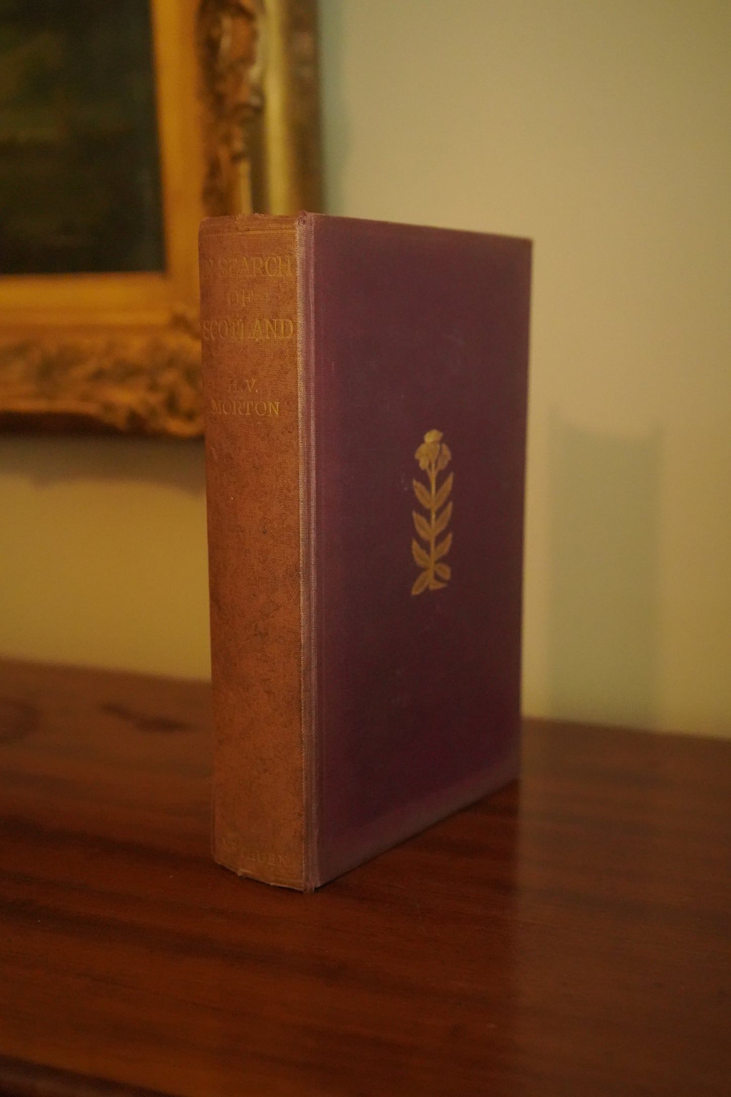 1933 "In Search of Scotland" Red Maroon Cloth Book