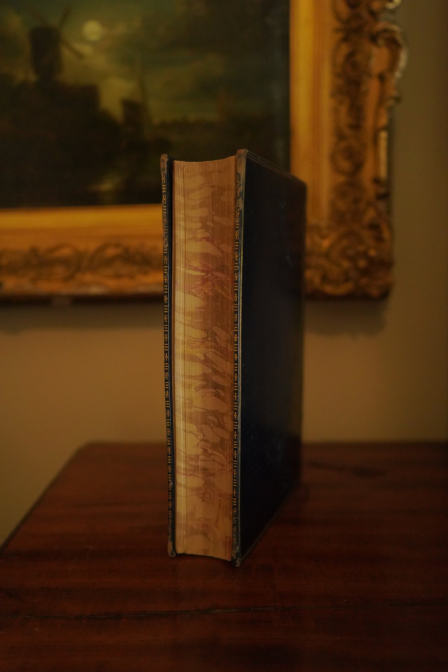 1901 "The Early History of Charles James Fox" Full Blue Leather Prize Binding Book