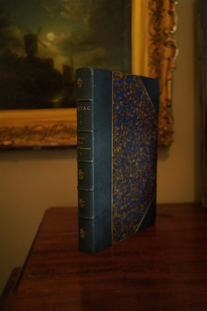 1865 Balzac La Comédie Humaine Vol 7 French Half Leather Literature
