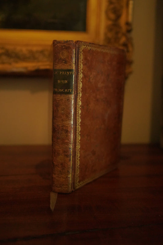 1803 " Le Printemps d’un Proscrit " French Brown Full Leather Book
