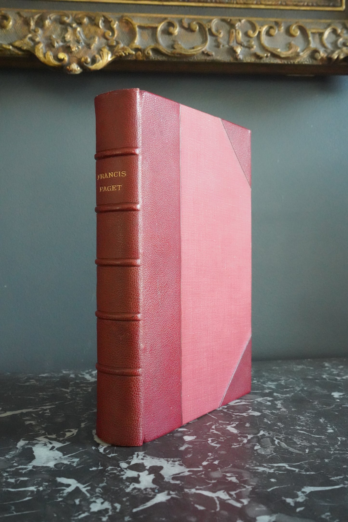 1912 "Francis Paget" Red Half Leather Book