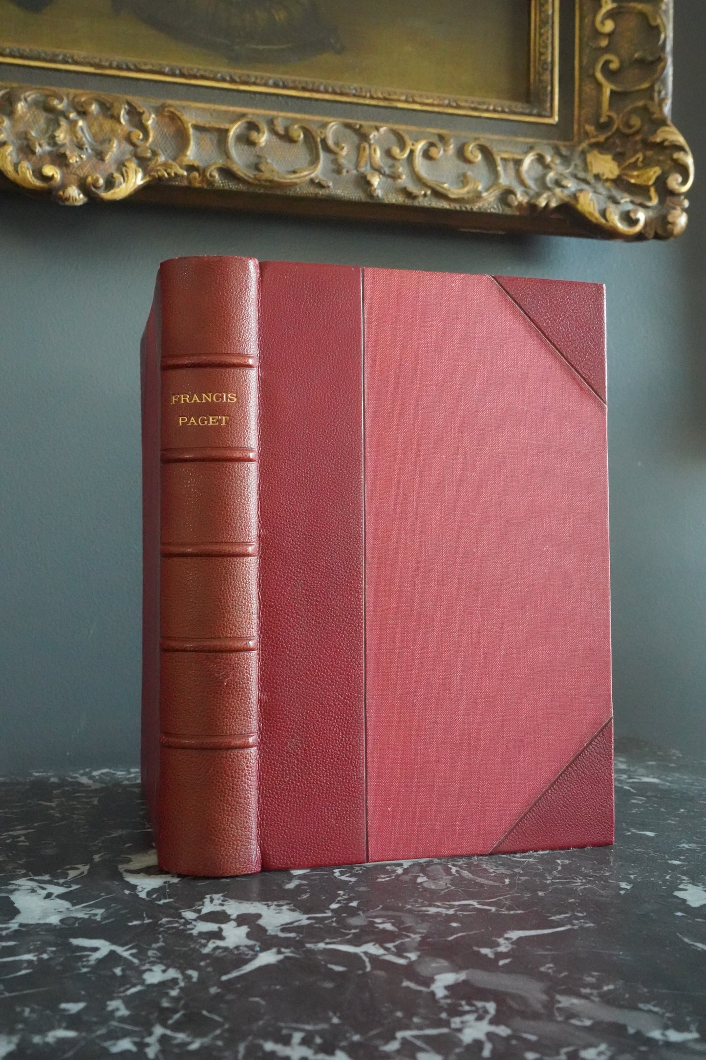 1912 "Francis Paget" Red Half Leather Book