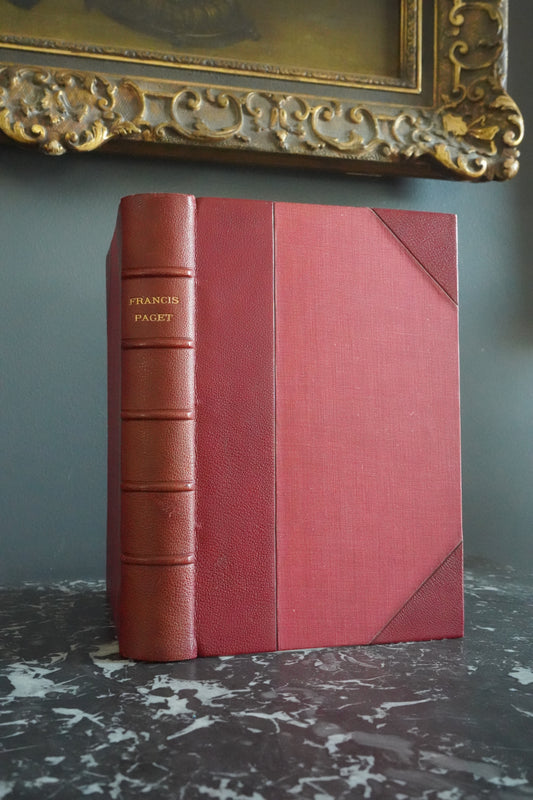 1912 "Francis Paget" Red Half Leather Book