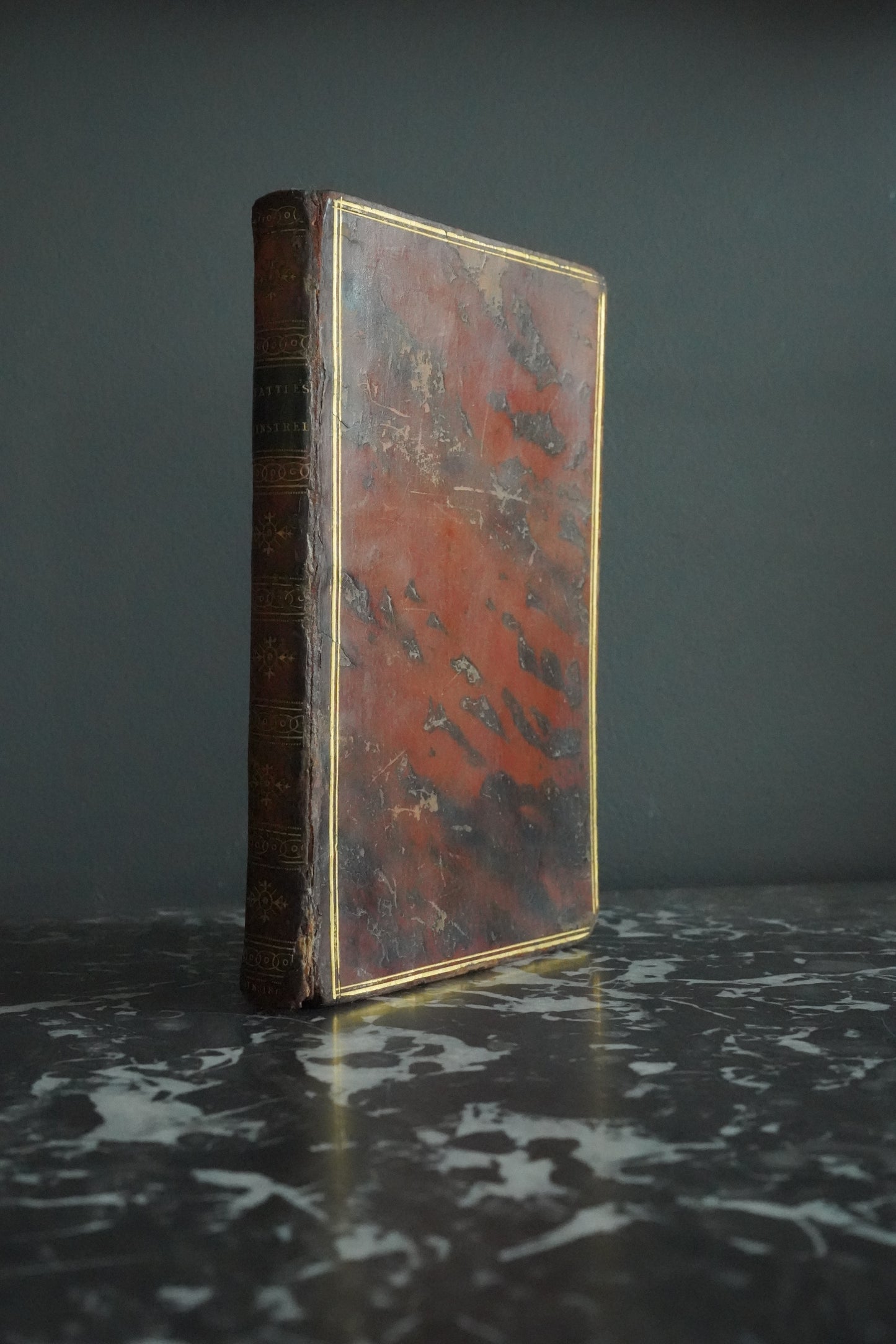 1807 "The Minstrel" Full Brown Calf Leather Book