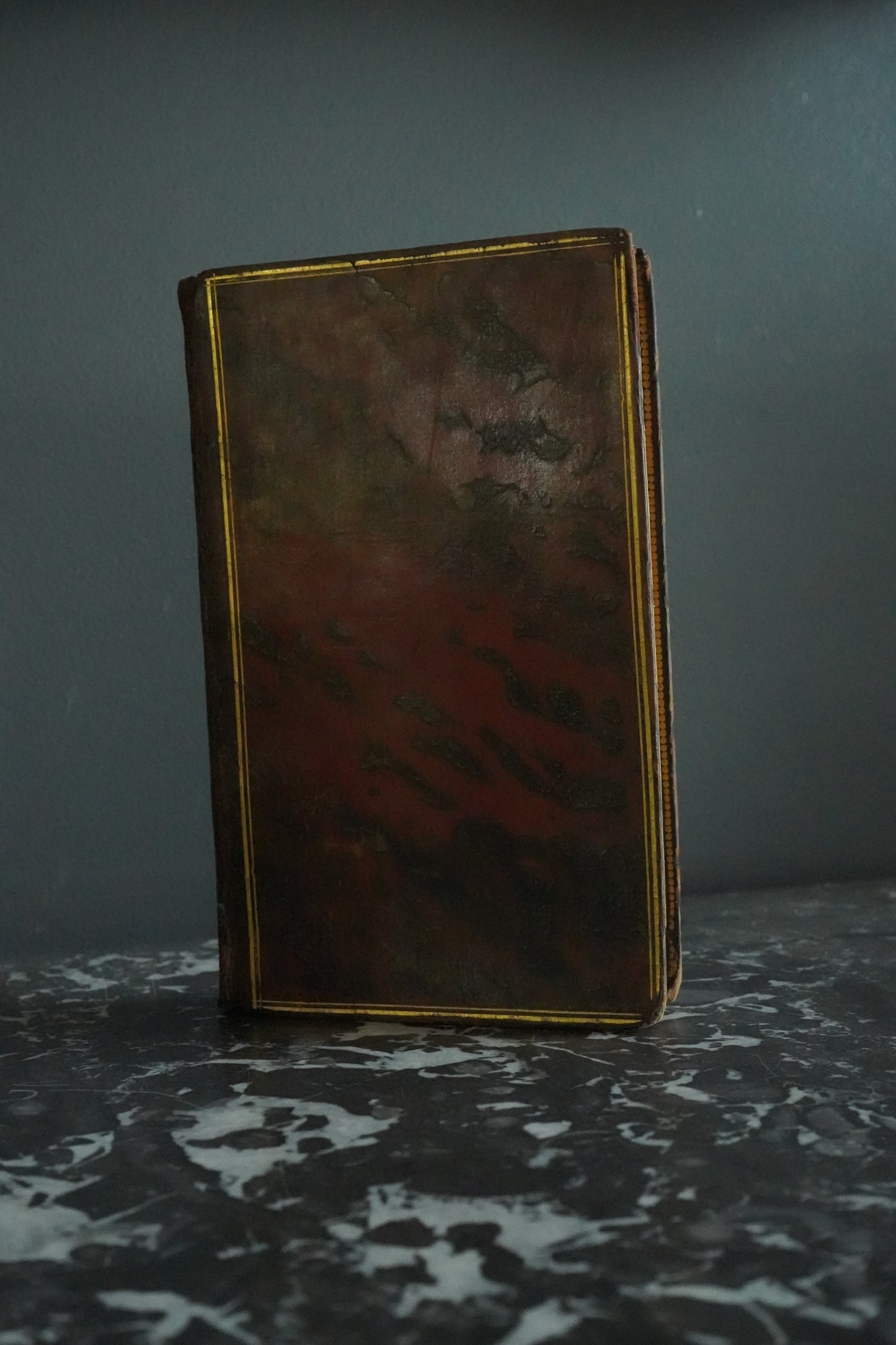 1807 "The Minstrel" Full Brown Calf Leather Book