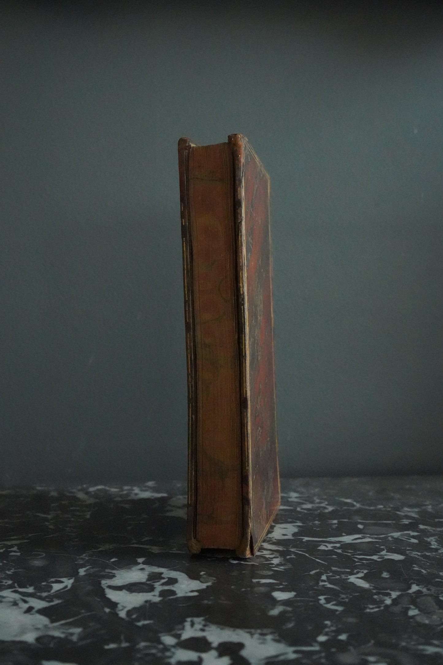 1807 "The Minstrel" Full Brown Calf Leather Book