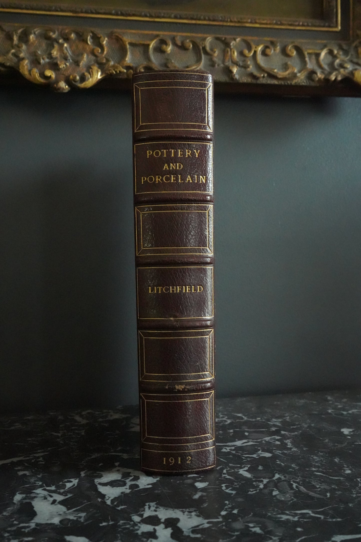 1912 Pottery and Porcelain Antique Art Reference Book with Color Plates by Frederick Litchfield