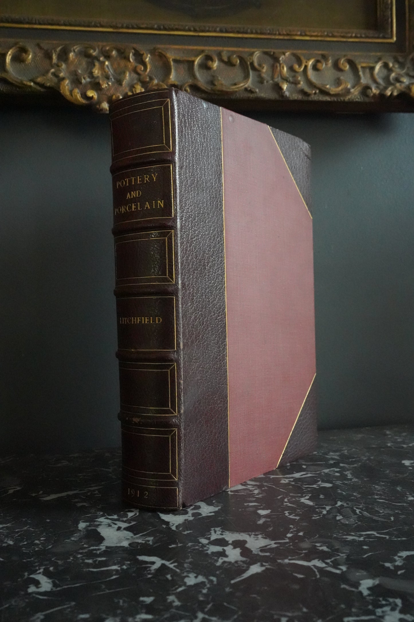 1912 Pottery and Porcelain Antique Art Reference Book with Color Plates by Frederick Litchfield