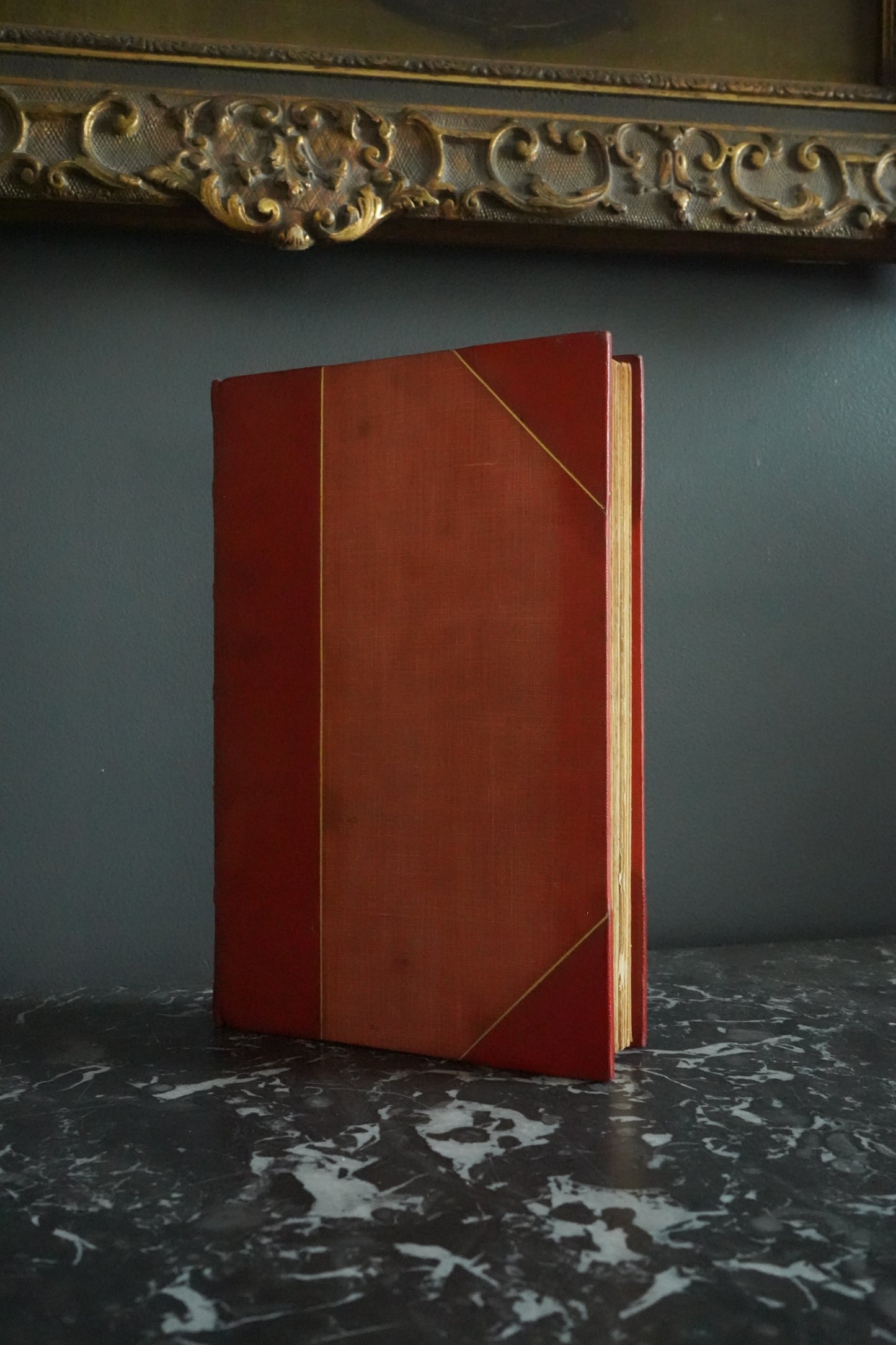 Hawbuck Grange Illustrated Sporting Novel by R.S. Surtees in Fine Red Leather Binding, Fox Hunting Humor, English Country Life