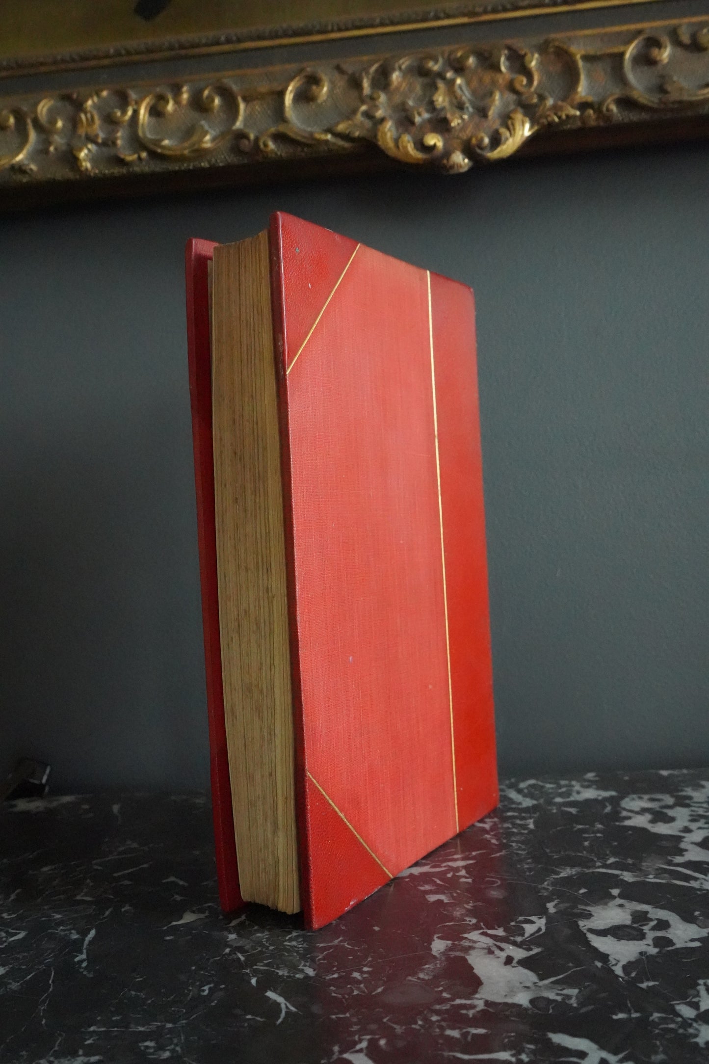 Hawbuck Grange Illustrated Sporting Novel by R.S. Surtees in Fine Red Leather Binding, Fox Hunting Humor, English Country Life