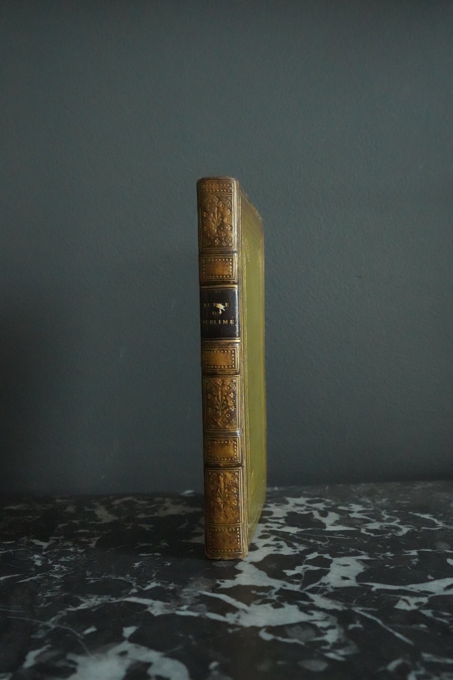 1825 Burke On the Sublime and Beautiful by Edmund Burke – Philosophy Book in Fine Gilt Leather Binding