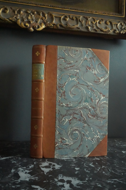1839 "Historical Sketches of Statesmen Who Flourished In The Time of George III" Half Brown Leather Binding