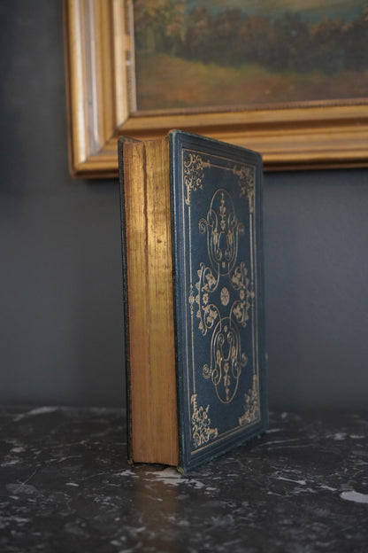 1855 Poetical Works of White & Campbell Green Leather Poetry Book
