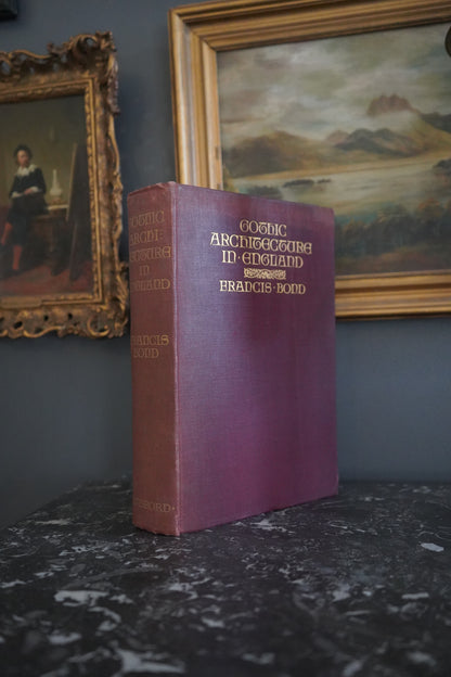 1912 Gothic Architecture in England Illustrated Architecture Book