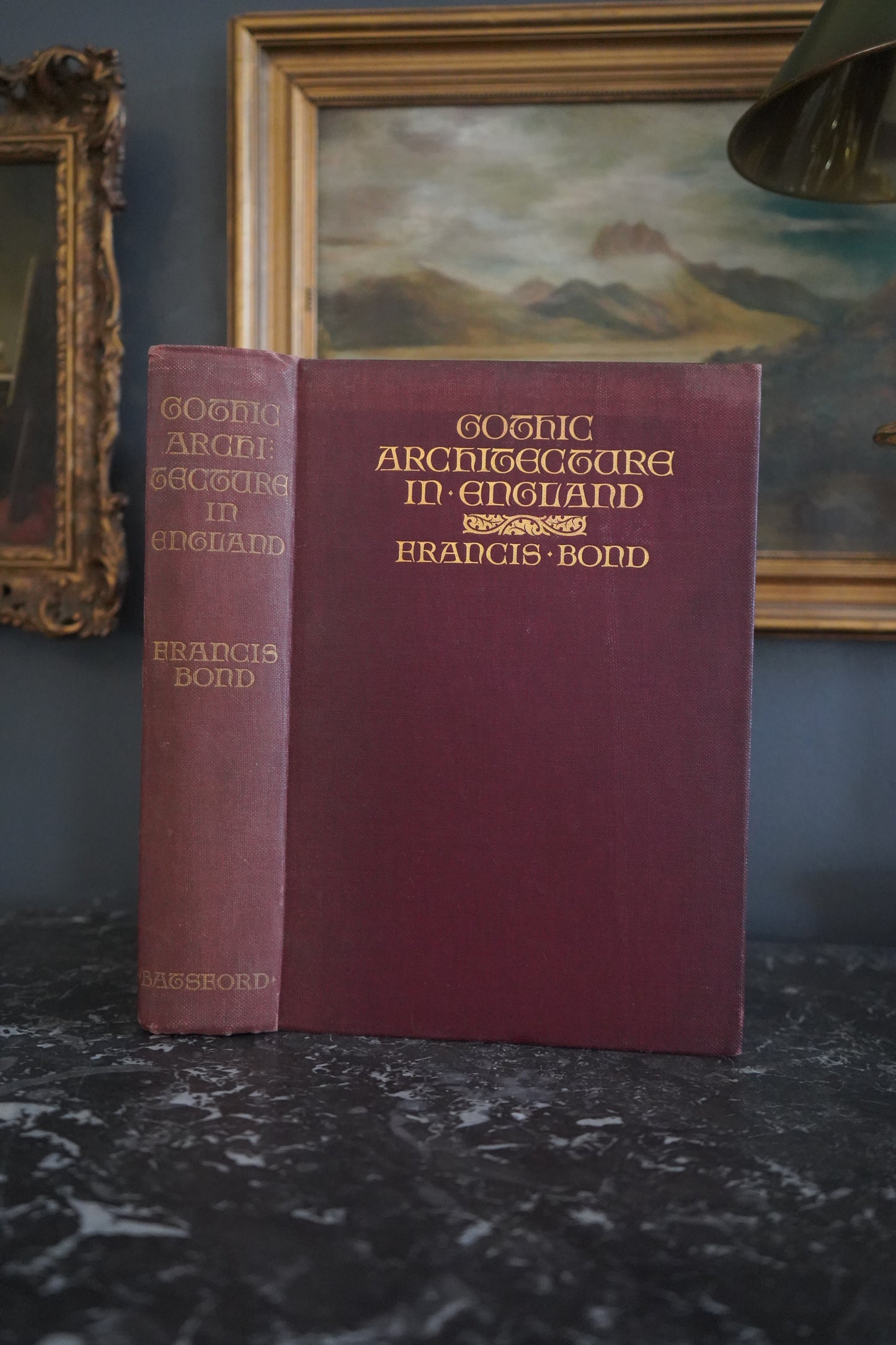 1912 Gothic Architecture in England by Francis Bond Illustrated Architectural History Book