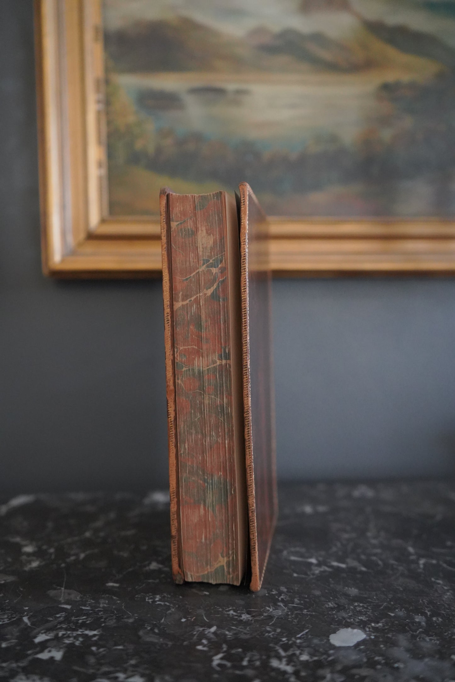1893 "John Wyclif" Brown Full Tree-Calf Leather Book