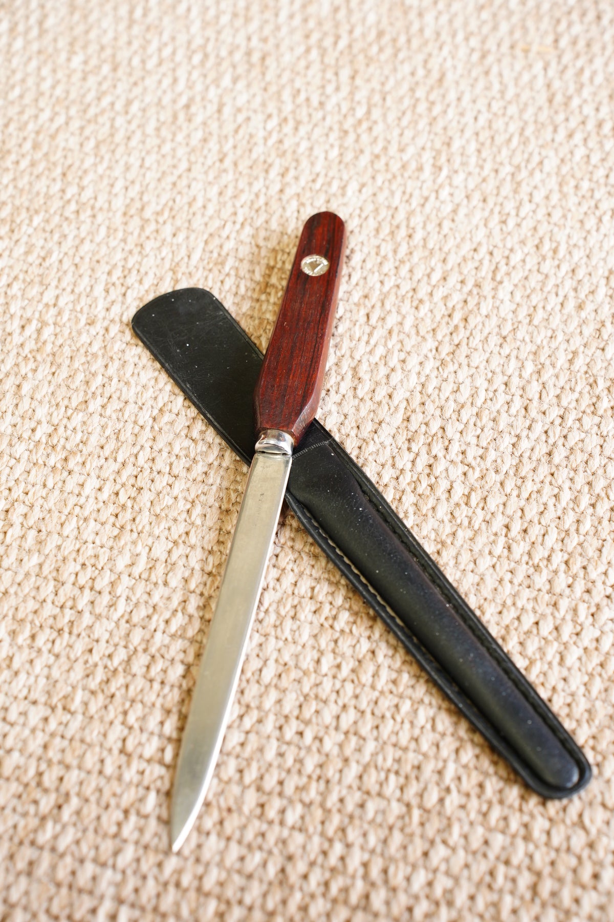 Vintage Wooden Letter Opener with Trademark Roundel