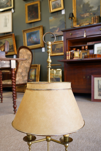 Vintage Brass Bouillotte Lamp