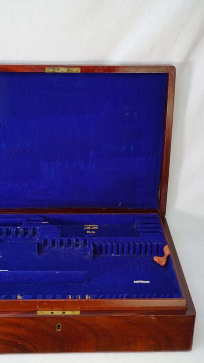 Antique Edwardian Oak & Brass Cutlery Box