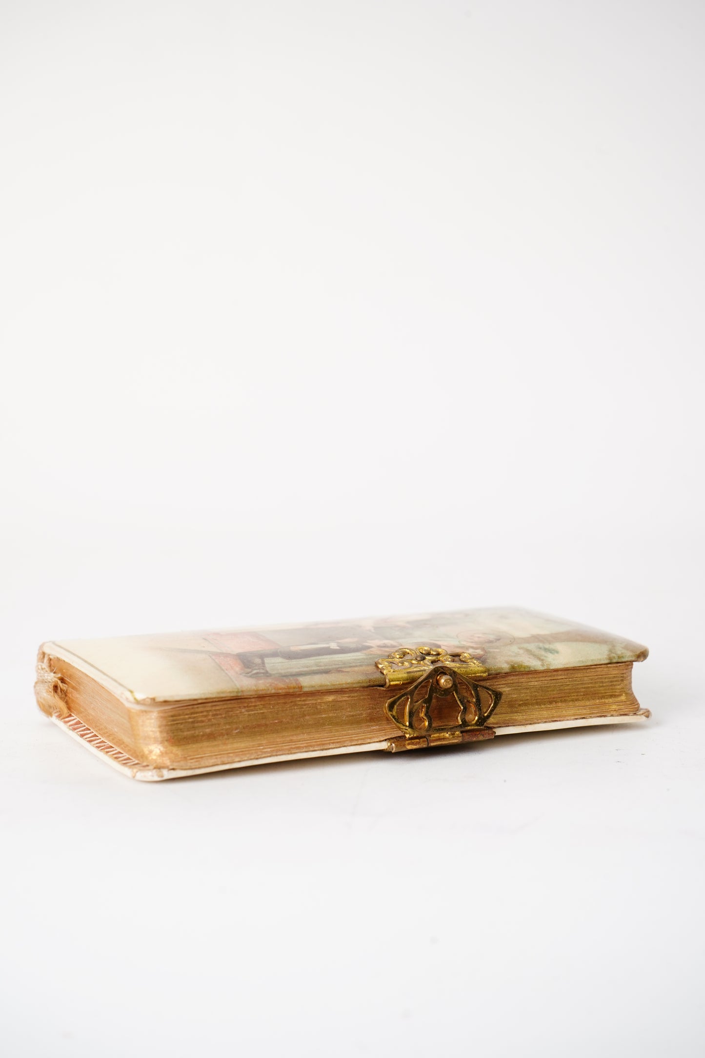 Antique Portuguese First Communion Prayer Book c. 1926 Miniature Religious